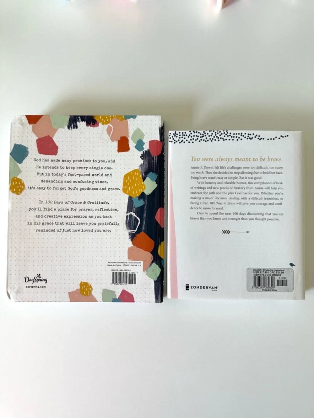 Devotionals: 100 Days to Brave & 100 Days of Grace & Gratitude